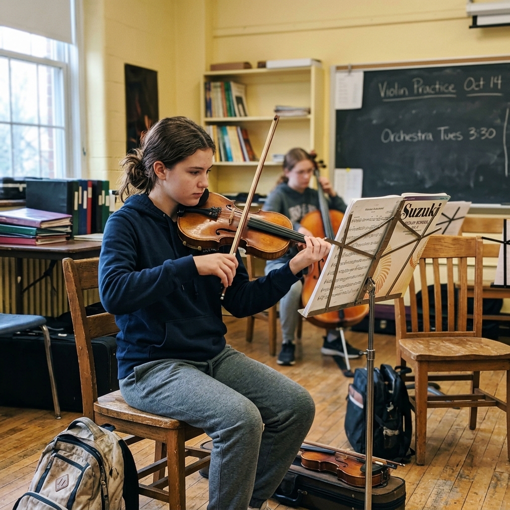 Alumno de violín